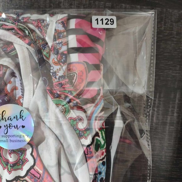 Loud Paisley Babydoll‎ Y2K Psychedelic Festival Retro Boho Sequin Detail M Top - Picture 10 of 10